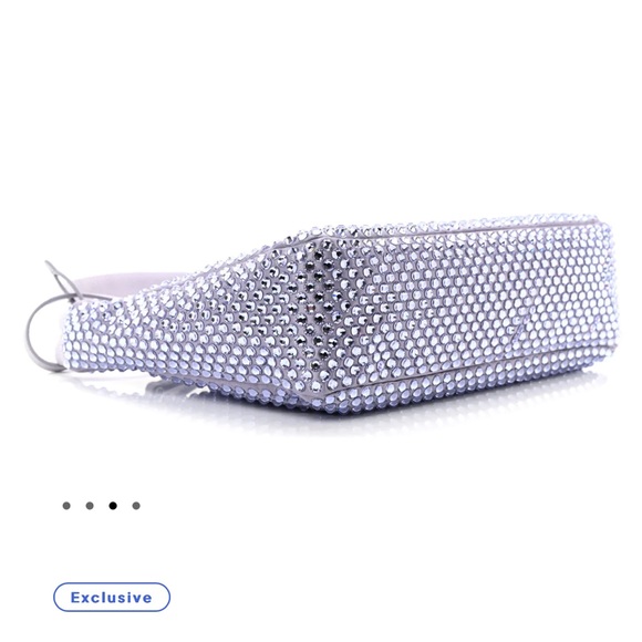 Authentic Iconic Lavender Prada Satin Mini Bag With Crystals - Picture 3 of 9